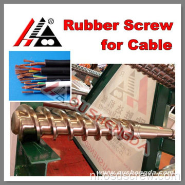 Ontwerp met rubberen extruderschroef / rubberen schroef voor kabelextrusie